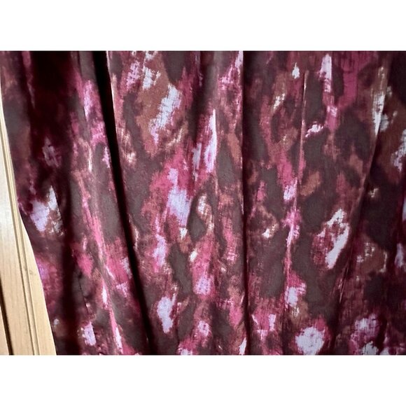 NWOT Sejour Maroon Purple Print Plus Sized 18W Sleeveless Tank Blouse Shell - Picture 2 of 4